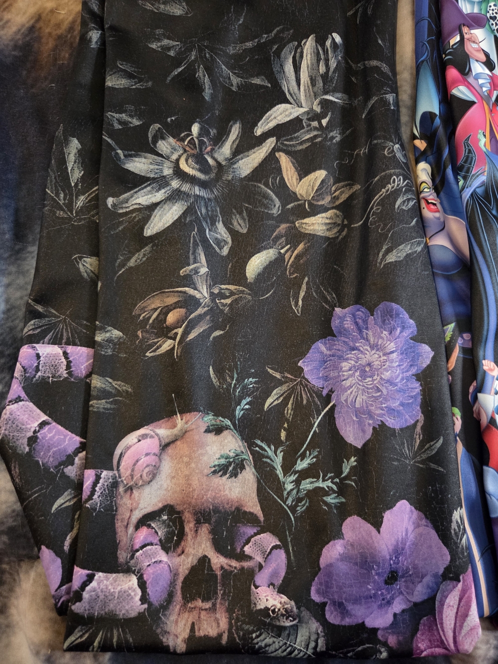 BlackMilk Black Multi Disney Villains Printed Leggings (Pair) - Picture 3 of 4